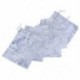 20x (20 db-os Fehér Csillag Hold Organza ajándék táskák, esküvői karácsonyi ajándék, 16 cm