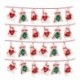 6X (pamut karácsonyi adventi naptár Garland 24db 11x16cm függő Advent Ca D3S8