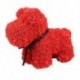 9X (Valentin ajándék 37 cm-es romantikus mesterséges rózsa kutya esküvői barátnőnek Q9H3