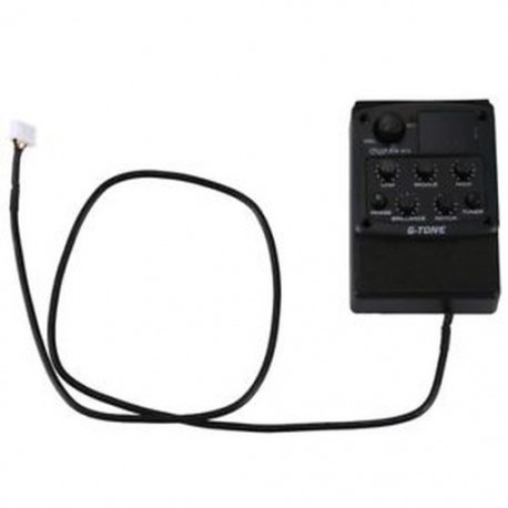 1X (Cherub G-tónusú GT-3 EQ hangszínszabályzó akusztikus gitár Preamp Piezo Pickup LCD H4W5