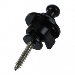 20x (Strap Lock Straplocks kerek fej az elektromos gitár basszusgitárhoz fekete S0O5