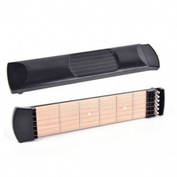 6X (1 darabos mini gitár hordozható zsebgitár gyakorlás: 6 húros gitár edző R2Y6