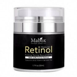 Mabox 50ml Retinol 2,5% hidratáló arckrém Hialuronsav öregedésgátló Rem H1G9