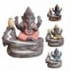 Kék - Elefánt Isten Ganesha visszaáramlás füstölő égő India cenzúr pálca tartó Medi W5U7