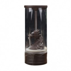 Visszafolyó füstölő égő akril védőburkolattal kerámia sárkány Incens S8O8