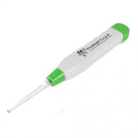 2X (zseblámpa csipesszel Fültisztító Viasz eltávolító Curette tisztító Teaspoo M1T9