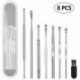 8 db Ear Pick Earwax eltávolító készlet, fültisztító szerszámkészlet, Ear Curette Ear D5I5