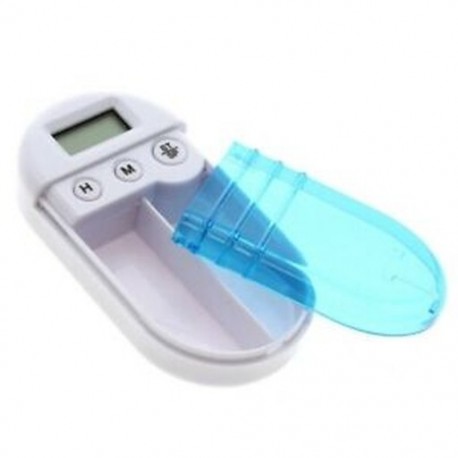2X (Pocket Mini Pill Box tok, elektronikus időzítő ébresztőóra emlékeztető gyógyszer W5G1