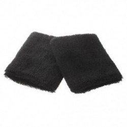 Fekete elasztikus frottír csukló verejtékű sporttartó 2 db K9U6