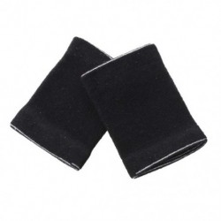 Pár fekete, elasztikus szalag betűkkel nyomtatható csuklótámasz-védő E6Q5