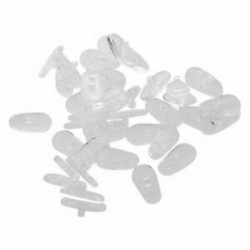 Átlátszó fehér csavar az üvegszemüvegen. Ovális szilikon orrbetétek 13mmx7mm 20 P E7C5