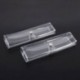2 PCS Clear Press Button Closure műanyag szemüveg tok Y5P7
