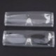 2 PCS Clear Press Button Closure műanyag szemüveg tok Y5P7