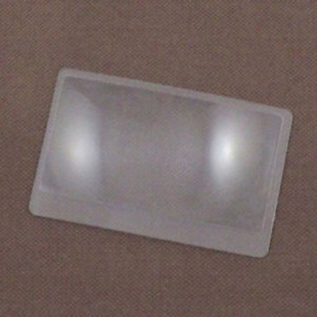 3 X nagyító nagyítással Nagyító Fresnel zseb hitelkártya méretű Tran A5H7
