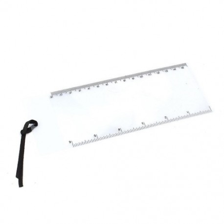 1X (6 db könyvjelző vonalzó nagyítóval, Fresnel lencsével, 3x nagyítóval, tiszta Z3I3)
