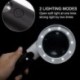 Nagyító 10 tompítható LED-es lámpával, Magdisc, 5X 20X kézi Mag U7W8