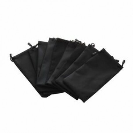 5X (10db tisztító és tároló tasak napszemüvegekhez és szemüvegekhez (Bla R8O1)