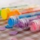 1X (1 x hordozható testmosó fürdő habzó virág papír szappan szelet Confetti Q2Q7