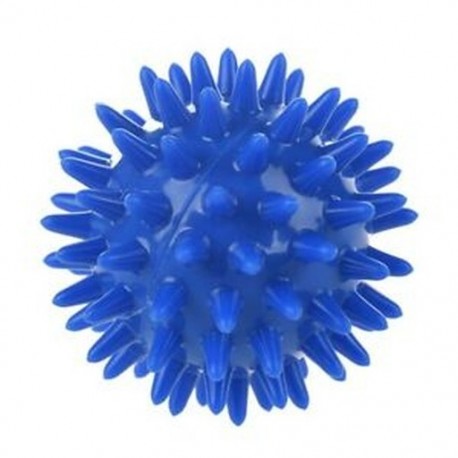 1X (1db tüskés masszázsgömb puha, tenyérláb karja nyak hátuljáratú kék, 5.5cm F1M2)