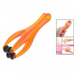 Narancssárga, piros fa, kéthengeres műanyag ujjak masszázs szerszám kézi ízületi masszázs