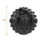 9X (Procircle Reflexológia Labda Jóga Labda Bump Fascia Ball Pu Masszázs labda M5C4)
