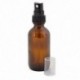 2X (100ML borostyánszínű üveg spray-vel fekete ATOMISER permetezőkkel, újratölthető Con P6W3