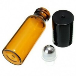 10 db 10 ml üvegfém acél gömbgörgő palackok parfüm illóolaj G3T3)