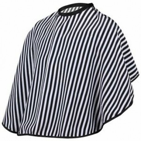 Hajvágás / fodrászok Cape - állítható fekete-fehér csíkos fodrászat B5W8