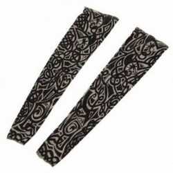 2X (2 x törzsi hurok napvédő átmeneti tetoválás karral ellátott hüvelyei, a hüvely felső része A8T3)