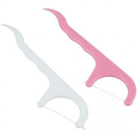 Eldobható 50db szájon át tartó fogak tiszta ápolása Floss szál Dental Flosser műanyag S6E7