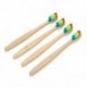 1X (Vaclav 1Pc bambusz fogkefe Rainbow Bambusz fogkefe rostos fogkefeX2P7)