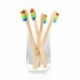 Vaclav 4 db bambusz fogkefe Rainbow bambusz fogkefe rostos fogkefe C N6M8