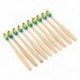 1X (Vaclav 10Pc bambusz fogkefe Rainbow Bambusz fogkefe rostos fogkefeV2L6)