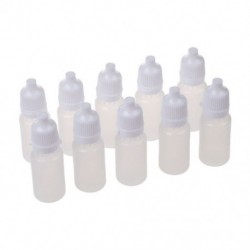 10 db 10 ml 1/3 OZ LDPE műanyag gyermekbiztos csepegtető palackok W7T6 olajkrém