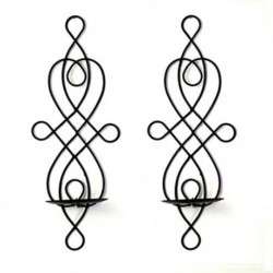 2 db / Set fali gyertyatartók, elegáns oszlop gyertyatartó, függő fal C U1L3