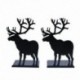 Elk csúszásmentes könyvek Art Bookend, 1 pár (fekete) H7E2