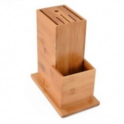 Többfunkciós késtároló eszköz Bamboo Block 6 késtartó Stor O4X8