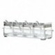 2X (Akril fűszertartó doboz Spice Jar Set Ételízesítők Cruet Bottle Konyhai kellékek G7K9