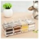 2X (Akril fűszertartó doboz Spice Jar Set Ételízesítők Cruet Bottle Konyhai kellékek G7K9