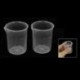 2X (50 ml-es fokozatú főzőpohár átlátszó műanyag mérőpohár Lab 2 darabra F6F8)