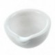 6 ml porcelán mozsártörő és habarcs keverő edények csiszolt vad - fehér K9F9