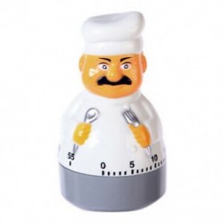 Multifunkcionális praktikus konyhai időzítő ébresztőóra Cartoon Chef Design Hom H2P3