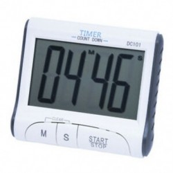 LCD konyhai digitális időzítő visszaszámláló óra ébresztőóra (fehér) N4V8
