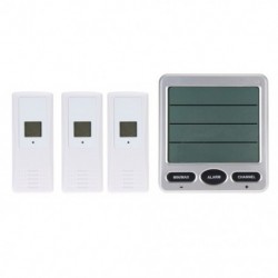 2X (környezeti időjárás nélküli vezeték nélküli LCD digitális hőmérő páratartalom beltéri / kültéri K1E9