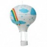 Fehér szivárvány - 12 hüvelykes hőlégballon papír lámpa lámpaernyő mennyezeti fény esküvői party I4J8