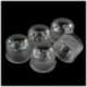 2X (5 db vízálló 8 fokos nagyteljesítményű 1W 3W LED-es optikai lencse 22 x 14mm L3P5)