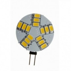 2X (G4 4W 15 LED 5630-SMD meleg fehér fény DC / AC 12V T8S9)