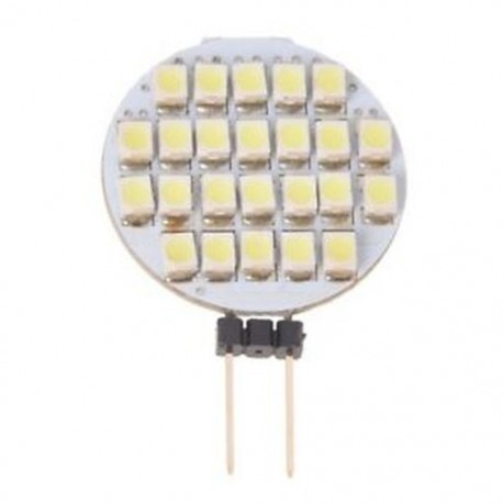 24 SMD LED spotlámpa G4 valódi fehér DC 12V H2B4