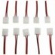 10 db PCB 2 PIN-es LED szalagcsatlakozó kábellel a 3528/5050 egyszínű K7I4-hez