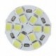 G4 izzó 3528 SMD 120 LED-ek Fehér Természet 6000k-7000K 600lm 12-30 V AC / DC D2T J2W1